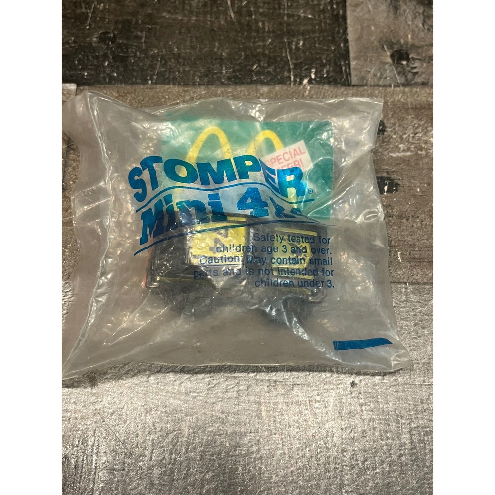Vintage McDonalds Stomper Mini 4x4 Toy Sealed 1980s Mail-In Offer Black Toy